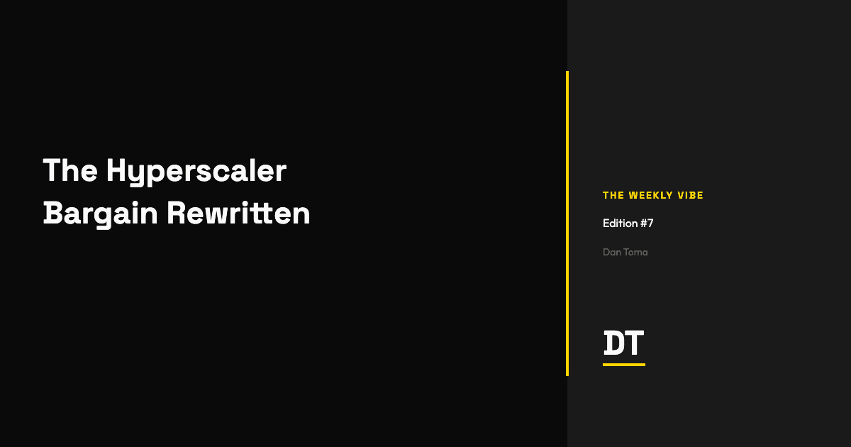 The Hyperscaler Bargain Just Got Rewritten