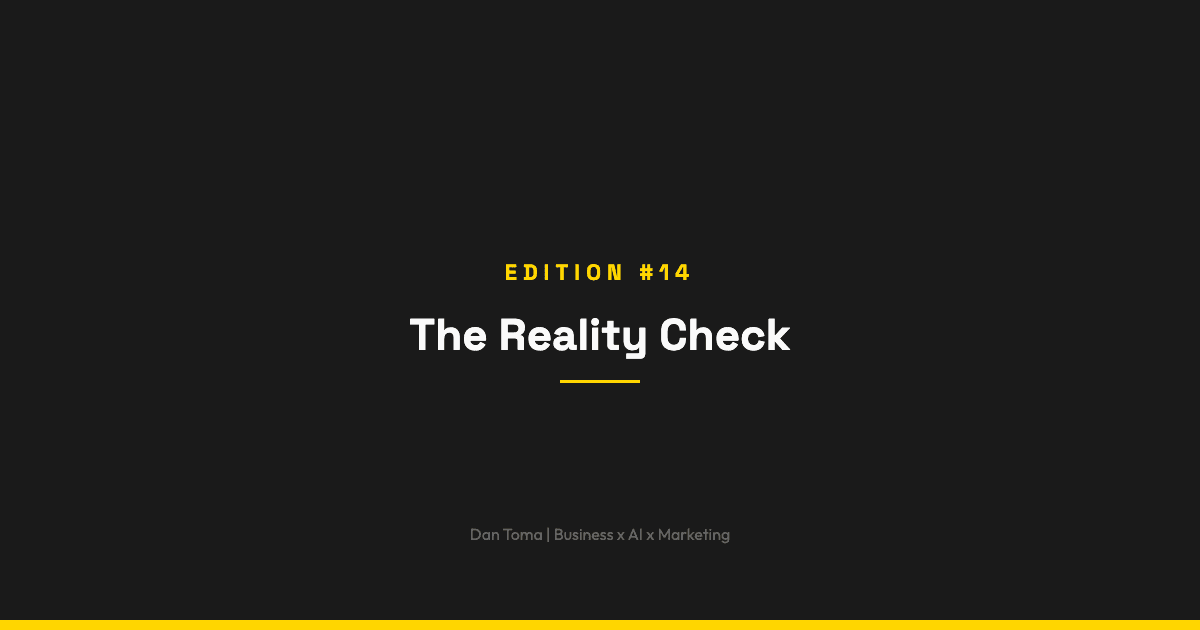 The Weekly Vibe #14: The Reality Check